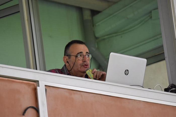 FC Sète / Moulins Yzeure 20/04/2019 Jacques Colicchio en direct (photo D.Montaulon)