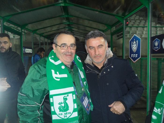 FC Sète 34 / LOSC - 22/01/2019  Jacques Colicchio et Christophe Galtier